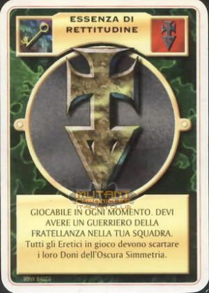 ESSENZA DI RETTITUDINE
