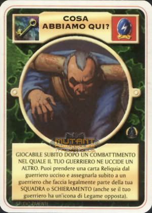 COSA ABBIAMO QUI?