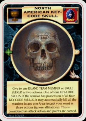 NORTH AMERICAN KEY-CODE SKULL